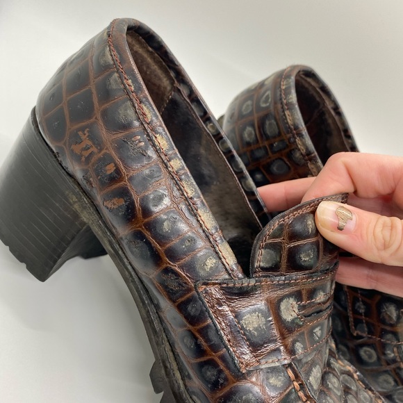 Vintage Guess croc loafer heels - Picture 3 of 6